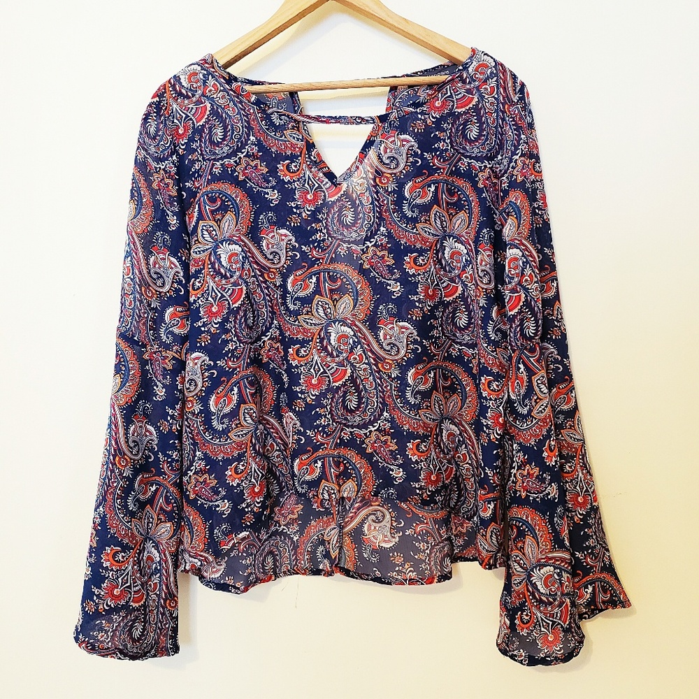 Paisley Sheer Blouse